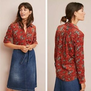 Corduroy Top by Anthropologie